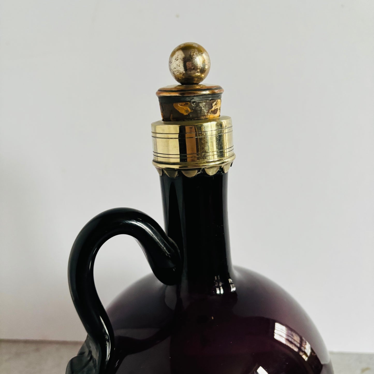 Antique Purple Wine Decanter Flagon | The Urban Vintage Affair