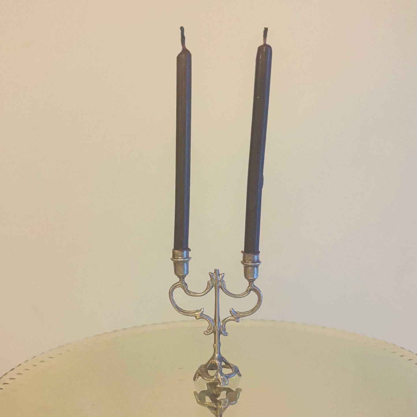 The Director Megan -  Antique Silver Miniature Candelabra