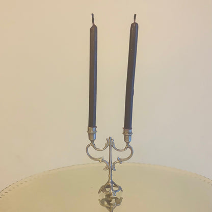The Director Megan -  Antique Silver Miniature Candelabra