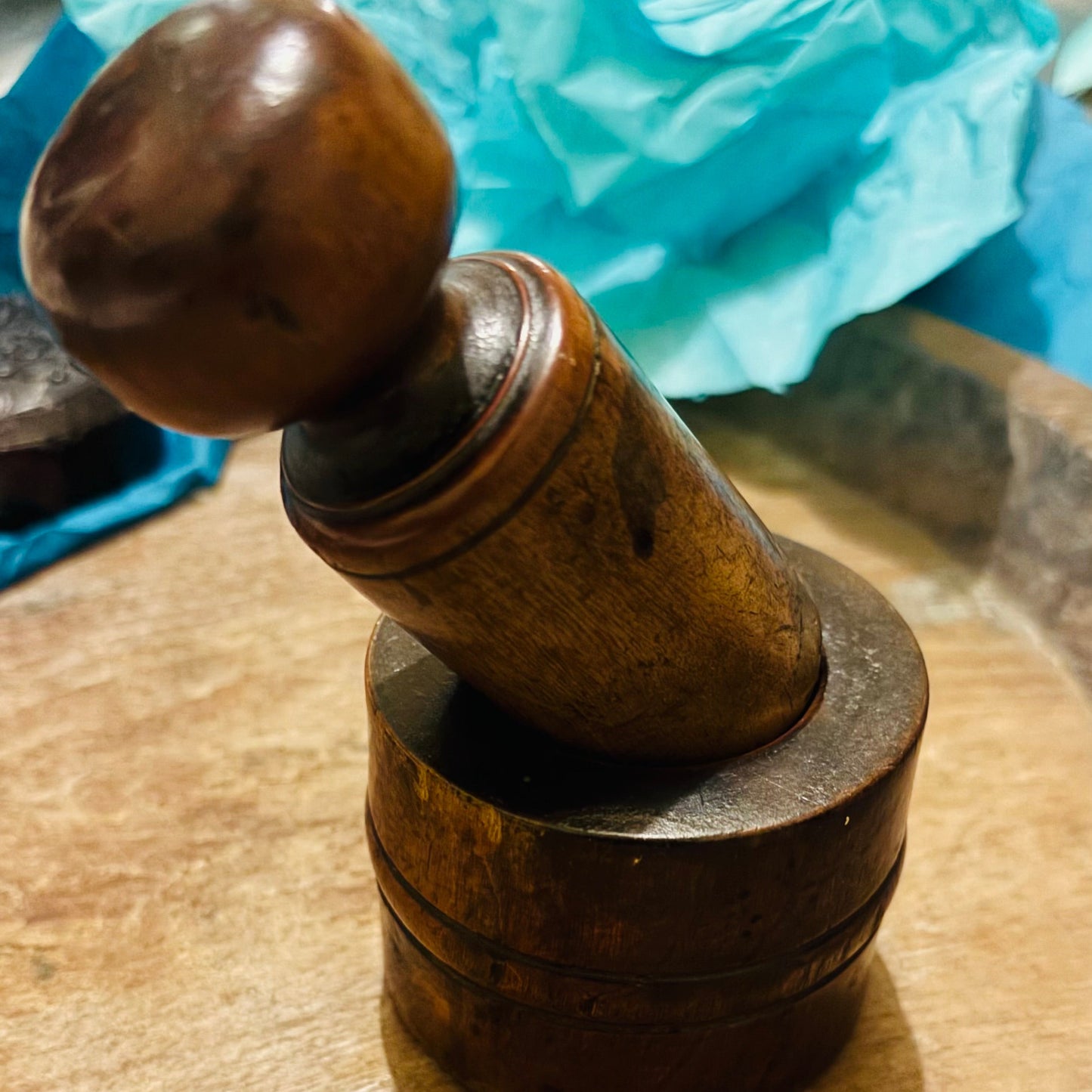 Antique English Treen Oak Packet Former | The Urban Vintage Affair