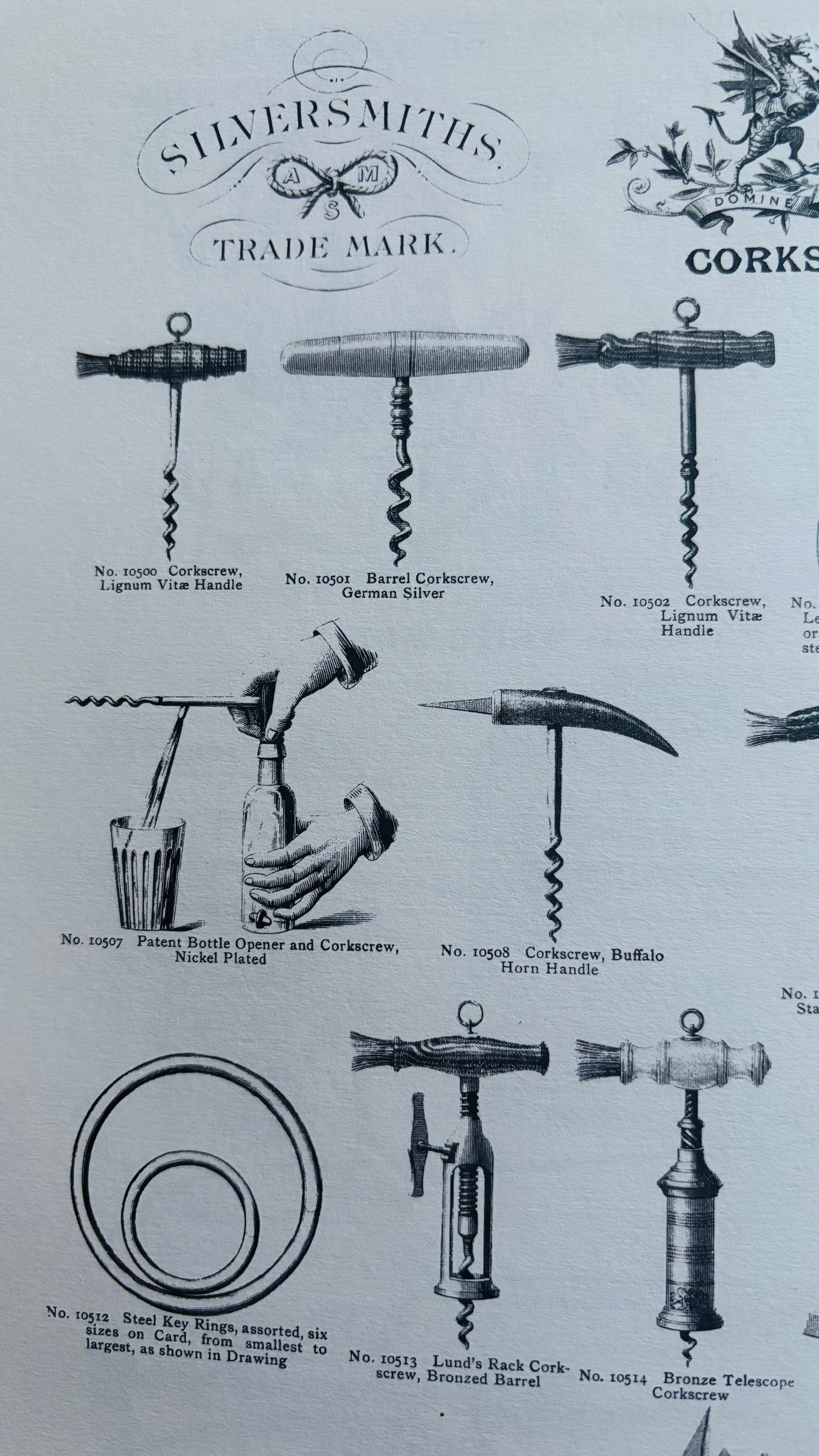 The Director Katie  - Victorian Pressed Horn Handle Corkscrew