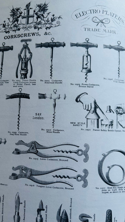 The Director Katie  - Victorian Pressed Horn Handle Corkscrew