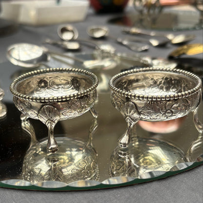 Master Frankie - Pair Of Antique Saltcellars