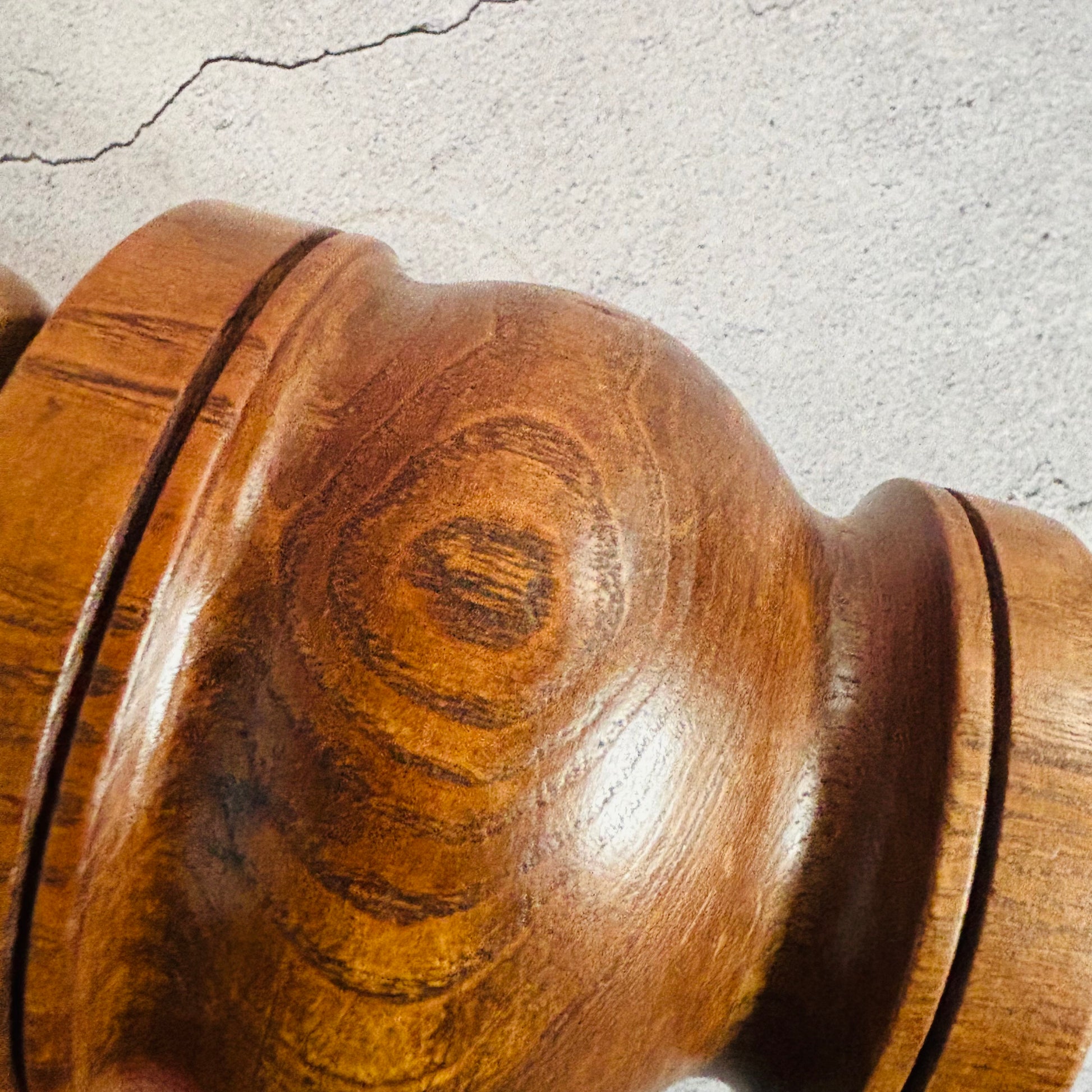 Antique English Treen Oak Wood Mortar and Pestle | Country Farmhouse Kitchen