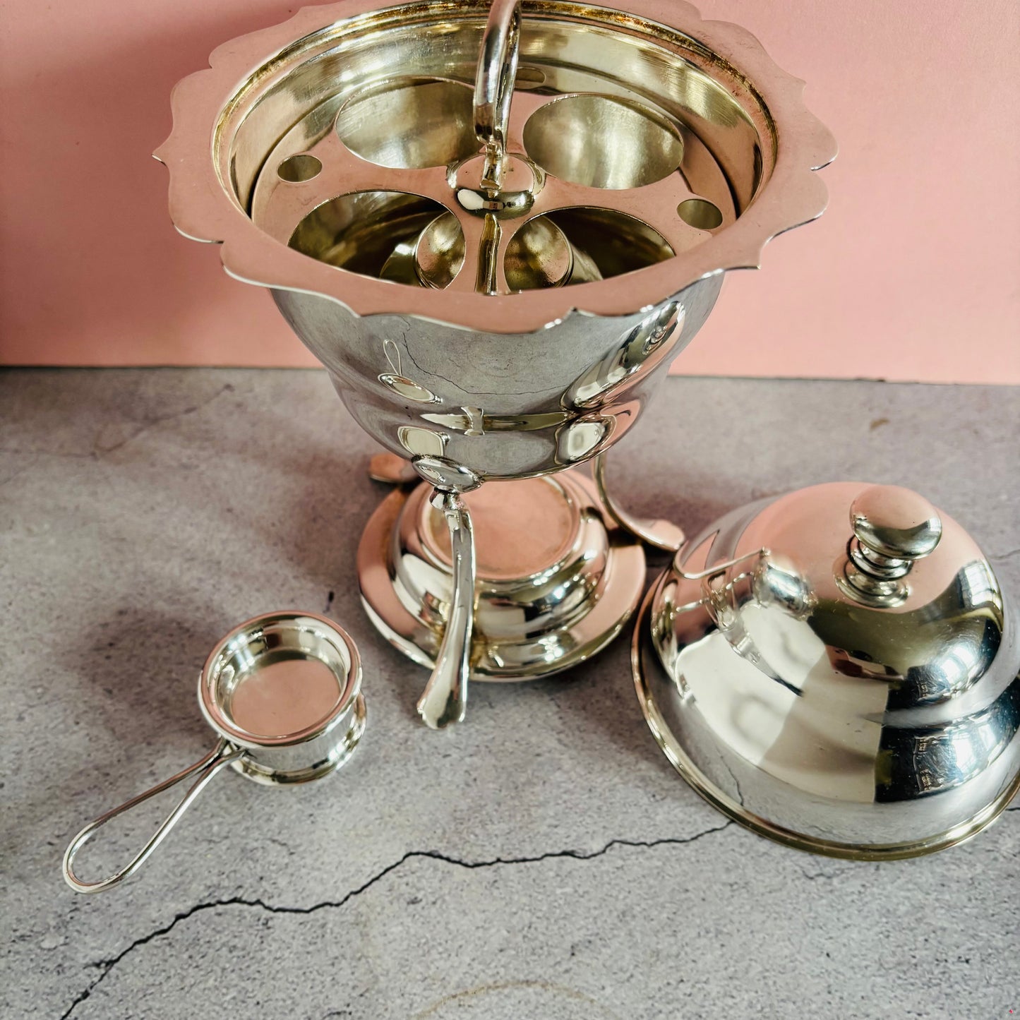 Antique Silver Egg Coddler | Walker & Hall | The Urban Vintage Affair