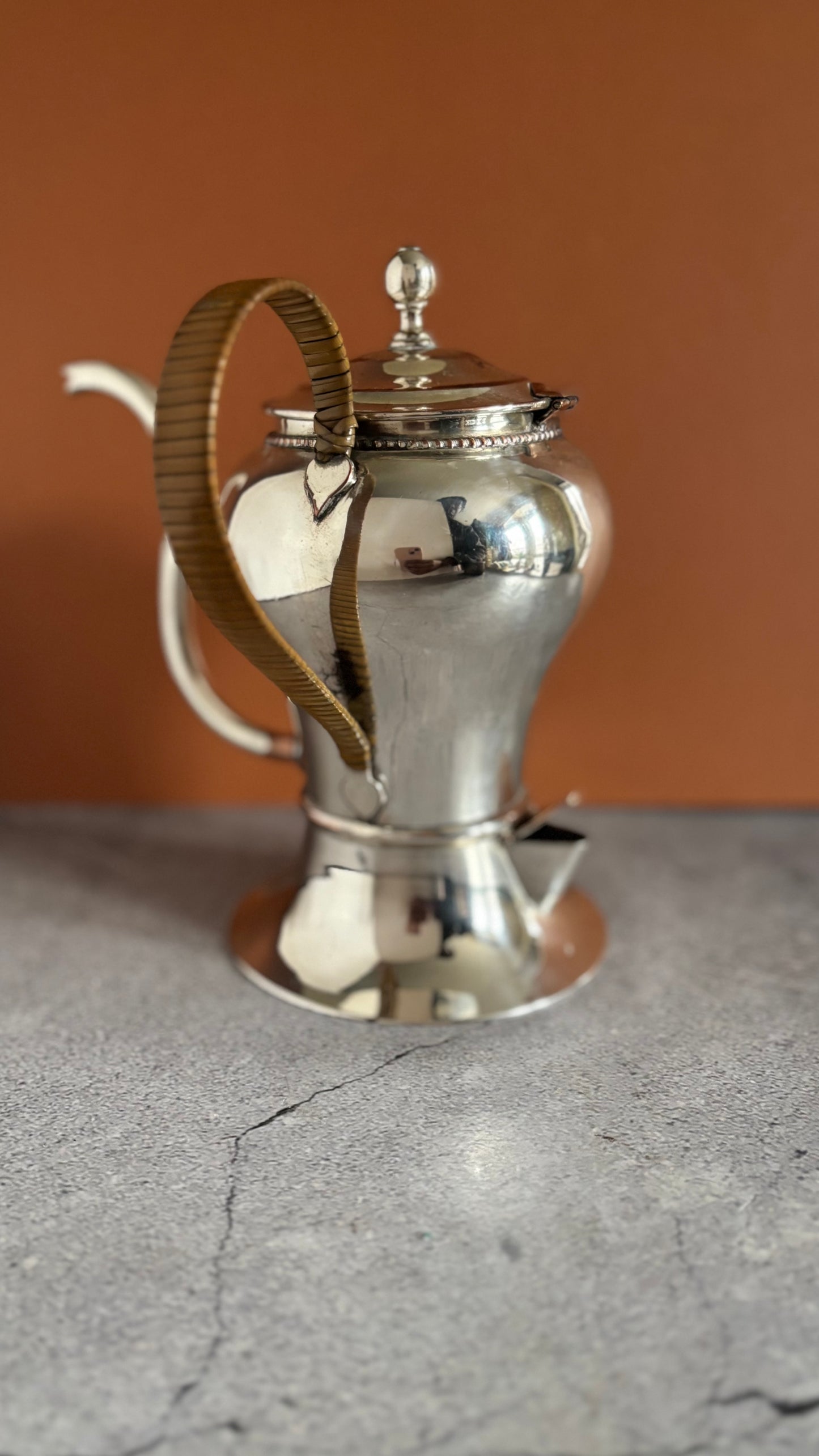 The Punk Bernie - Silver Plate Argyle Gravy Jug