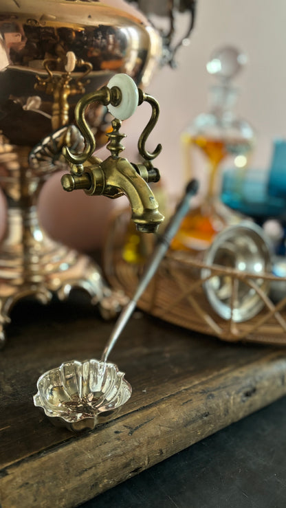 Antique Silver Long Toddy Spoon / Georgian Ladle