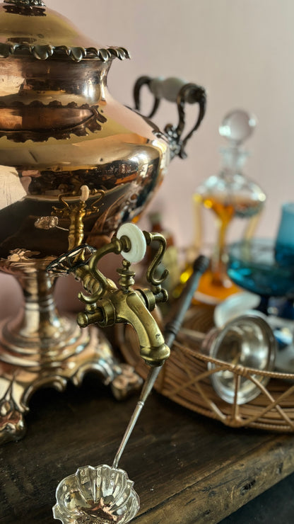 Antique Copper Samovar | Functional Hot Water Urn