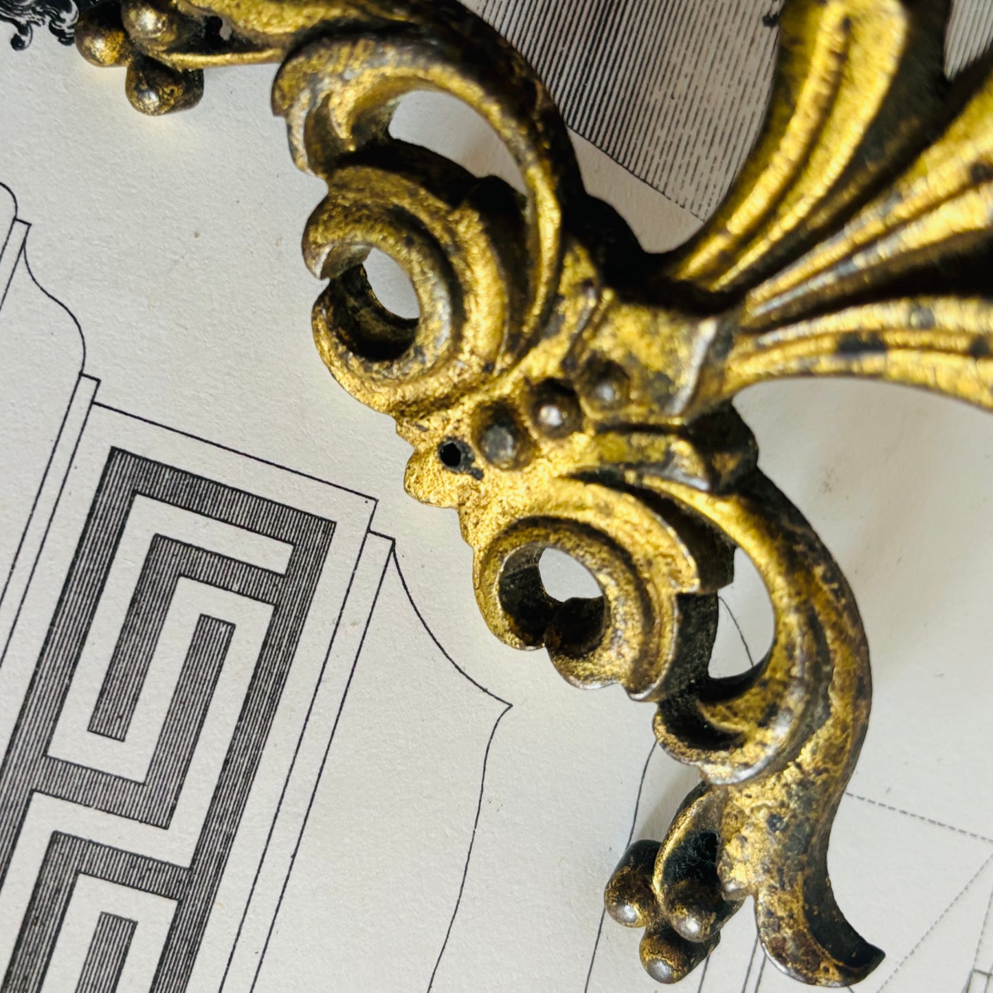 The Pimp Edith  - Antique Small Decorative Brass Plaques