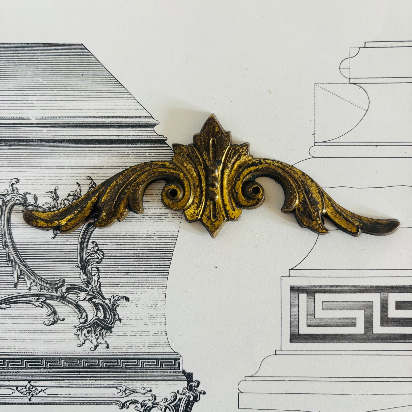 The Pimp Edith  - Antique Small Decorative Brass Plaques