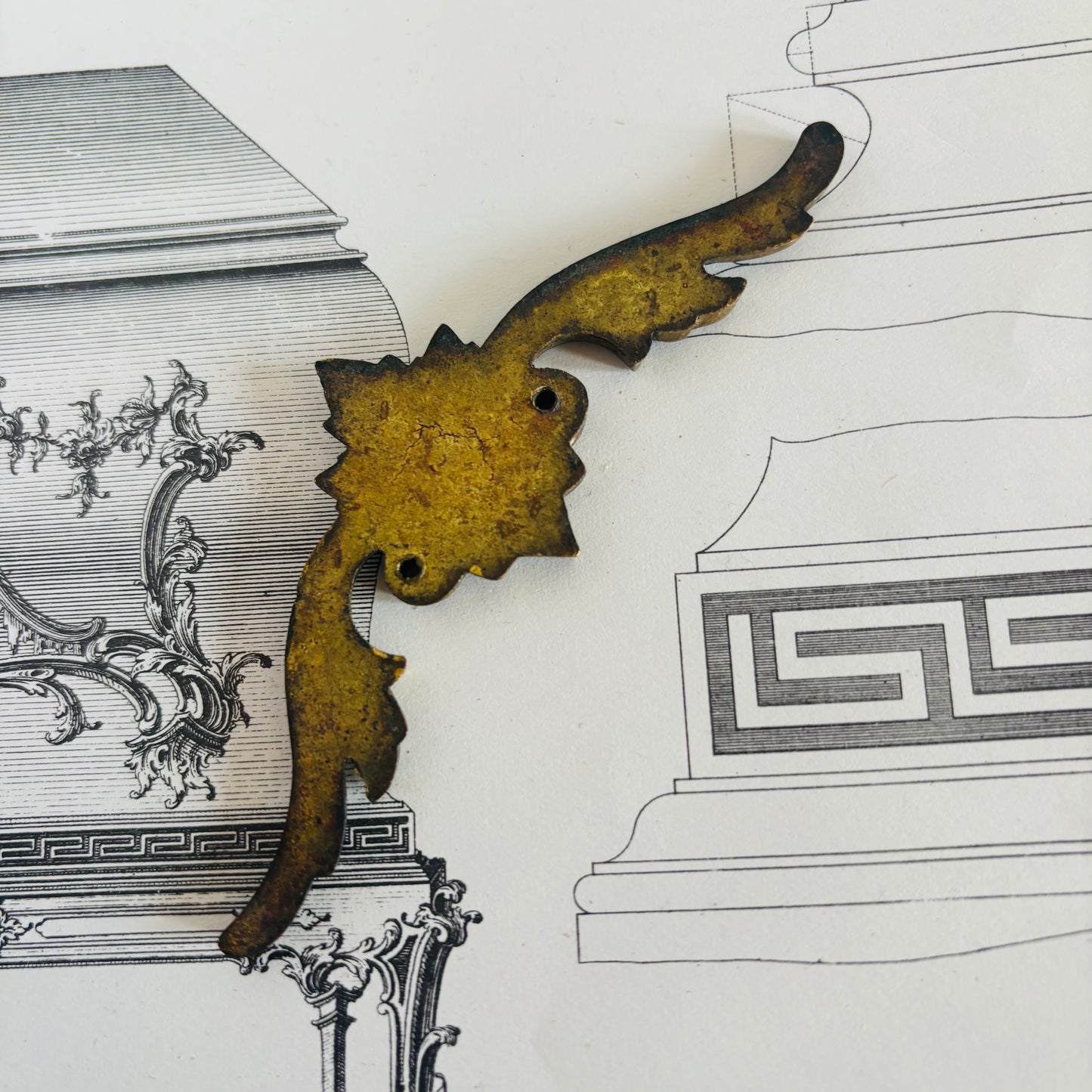 The Pimp Edith  - Antique Small Decorative Brass Plaques