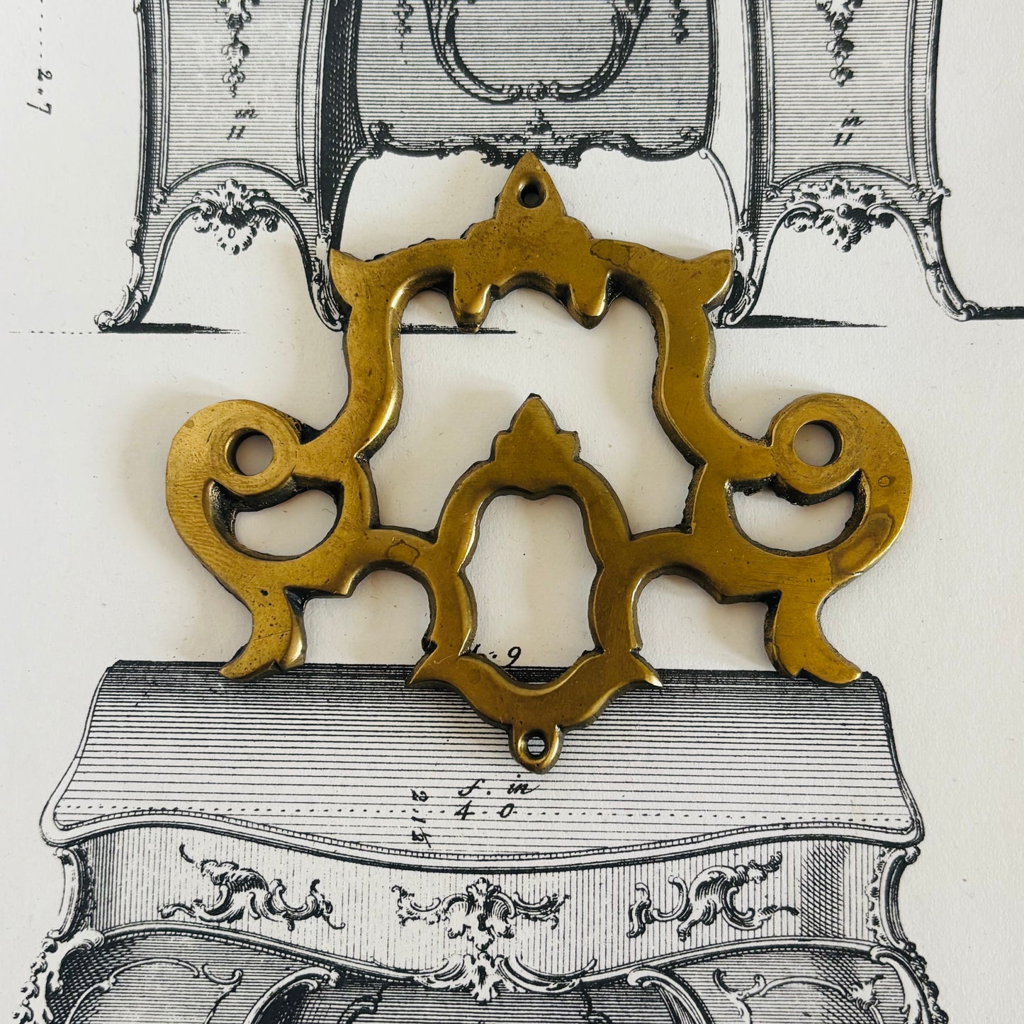 The Pimp Zane - Smooth Antique Brass Salvage Plate