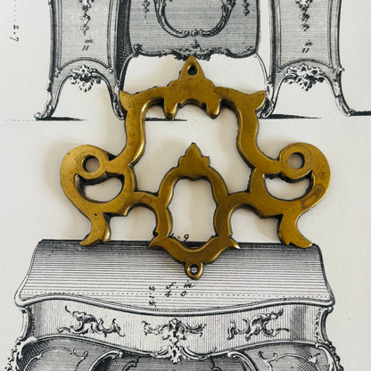 The Pimp Zane - Smooth Antique Brass Salvage Plate