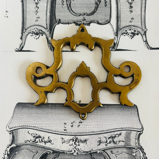 The Pimp Zane - Smooth Antique Brass Salvage Plate