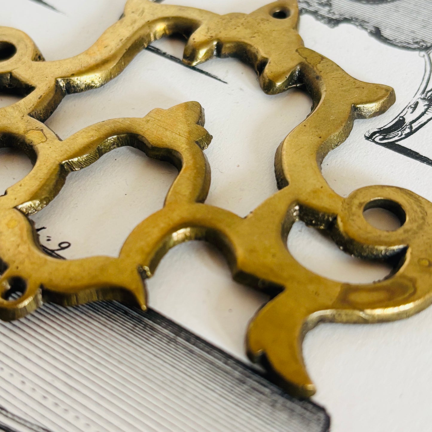 The Pimp Zane - Smooth Antique Brass Salvage Plate