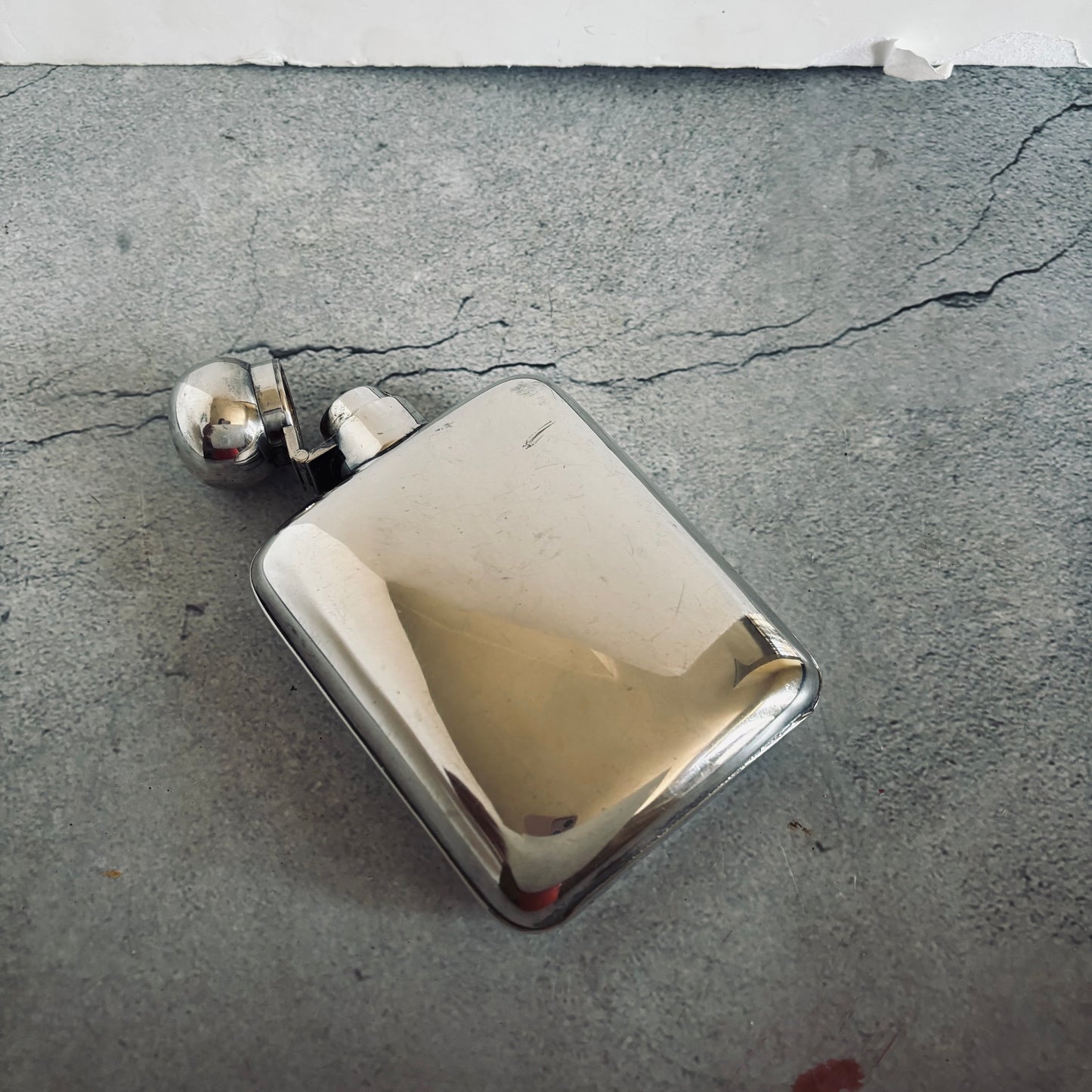 The Artist Trish - Antique Silver Plated Pocket Hip Flask