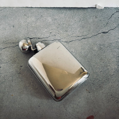 The Artist Trish - Antique Silver Plated Pocket Hip Flask