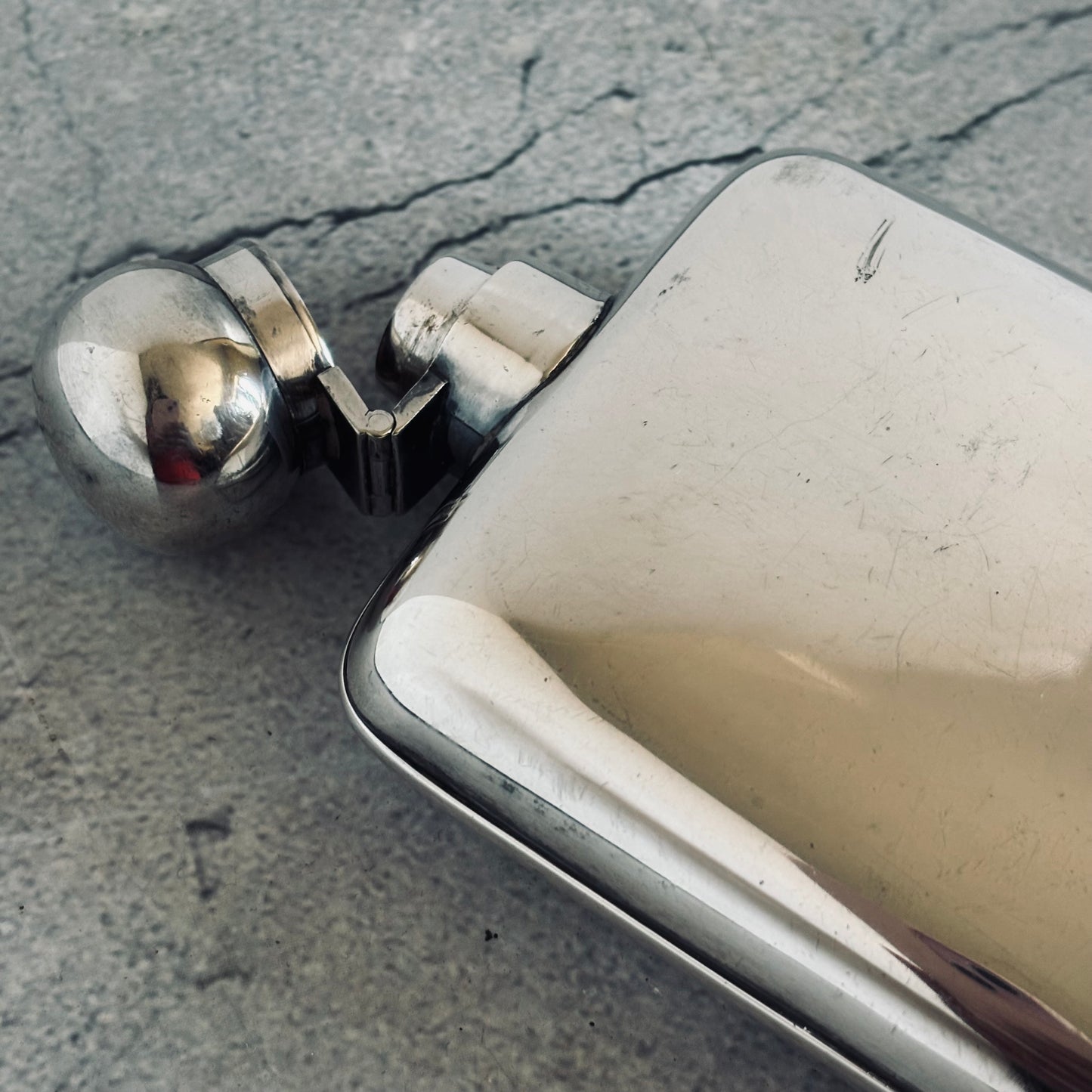 The Artist Trish - Antique Silver Plated Pocket Hip Flask