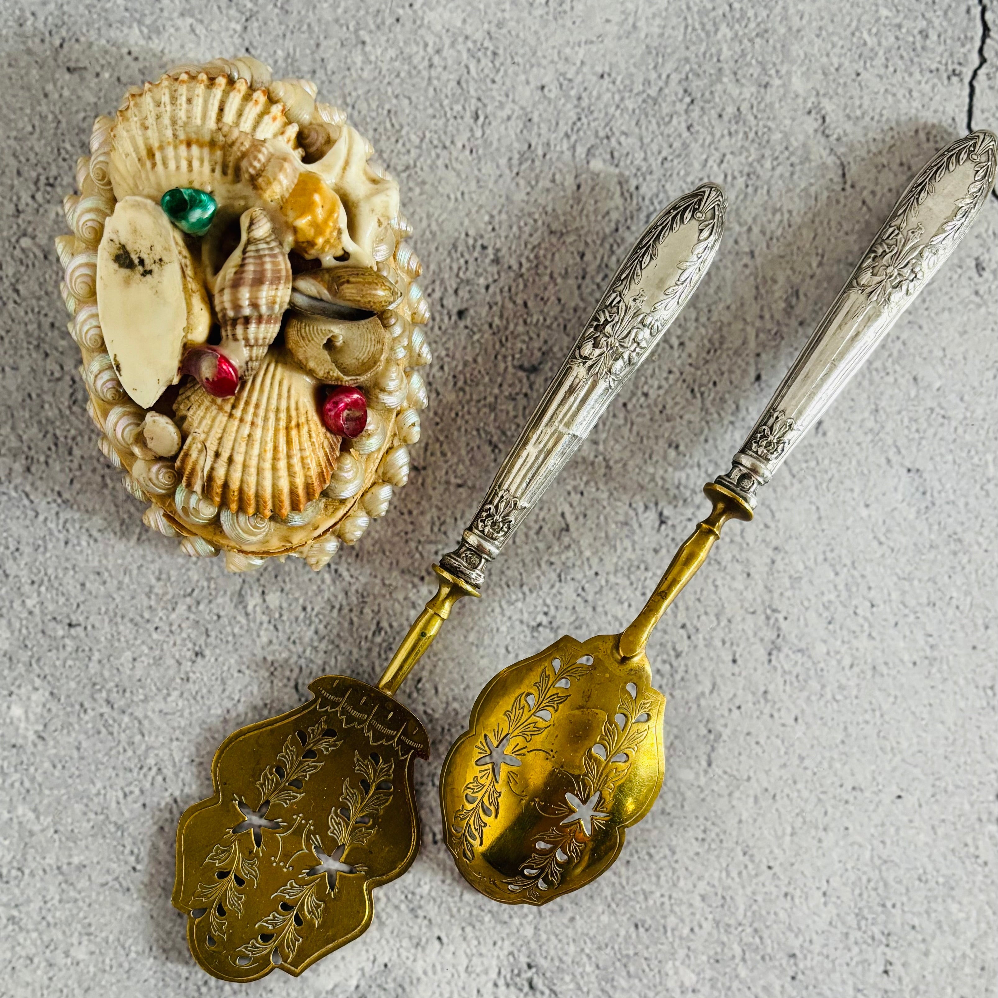 Antique Silver French Dessert Hors D'Oeuvre Spoon, The Urban Vintage Affair