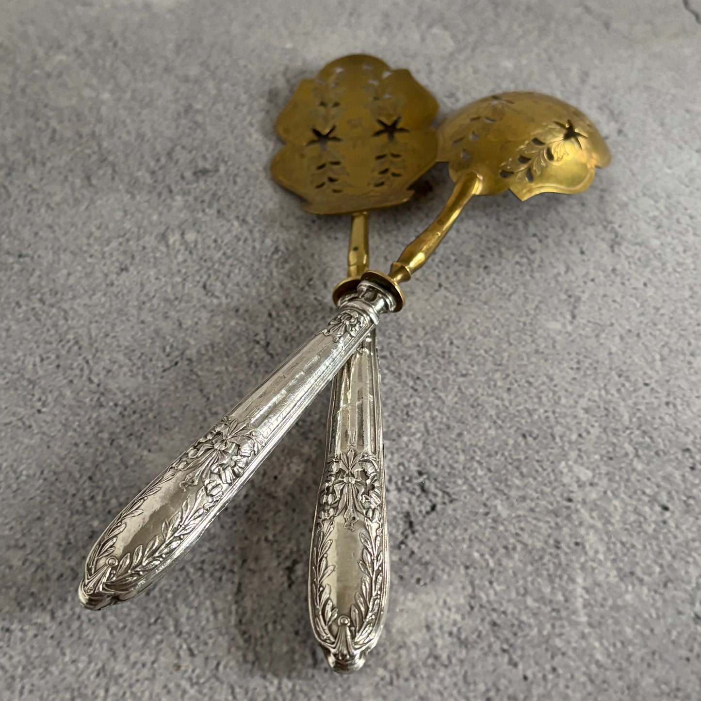 The Headhunter Tara - French Antique Silver Dessert Spoon