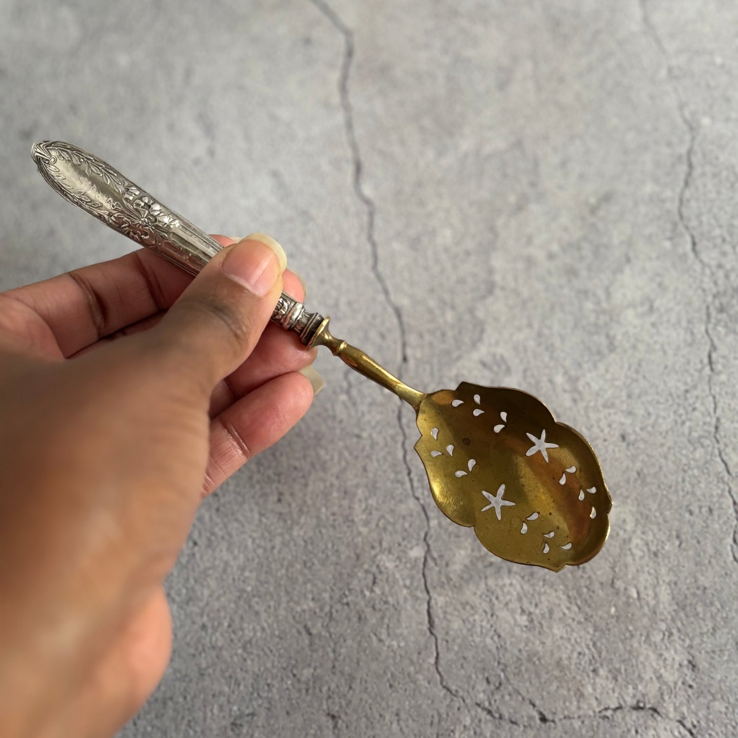 Antique Silver French Dessert Hors D'Oeuvre Spoon, The Urban Vintage Affair