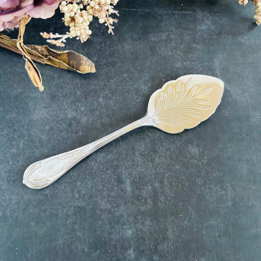 The Headhunter Maxine - Antique Silver Engraved Jam Spoon