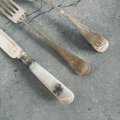 The Headhunter Runa -  Antique Knife Fork & Spoon Trio