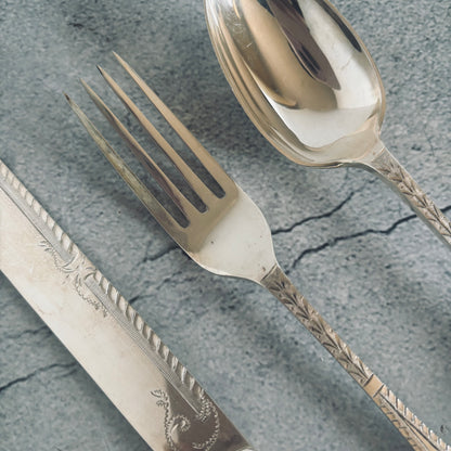 The Headhunter Runa -  Antique Knife Fork & Spoon Trio