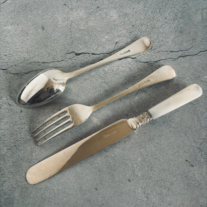 The Headhunter Runa -  Antique Knife Fork & Spoon Trio
