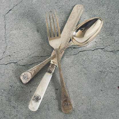 The Headhunter Runa -  Antique Knife Fork & Spoon Trio