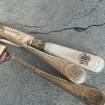 The Headhunter Runa -  Antique Knife Fork & Spoon Trio