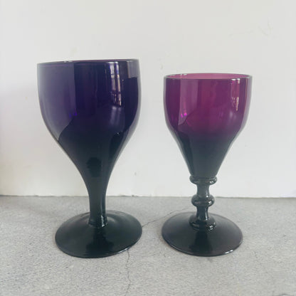 Stunning Antique Amethyst Wine Glasses | The Urban Vintage Affair