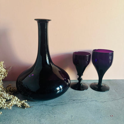 The Artist Christine - Antique Amethyst Glass Decanter