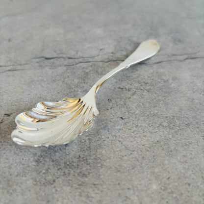 Antique Silver Plate Preserves Spoon | The Urban Vintage Affair