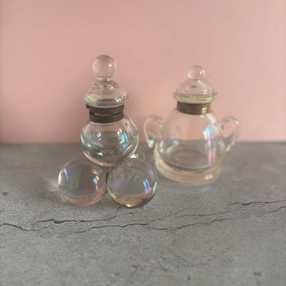 The Mixologist Liz - Antique Iridescent Glass Bubble Inkwell