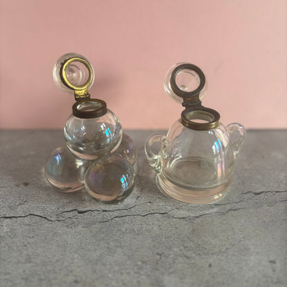 The Mixologist Liz - Antique Iridescent Glass Bubble Inkwell