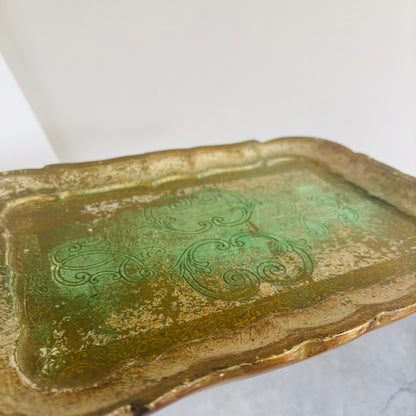 Antique Florentine Paper Mache Tray | The Urban Vintage Affair