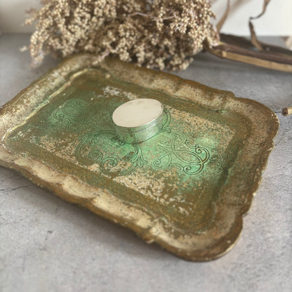 The Tattooist Simon - Small Distressed Papier Mache Tray