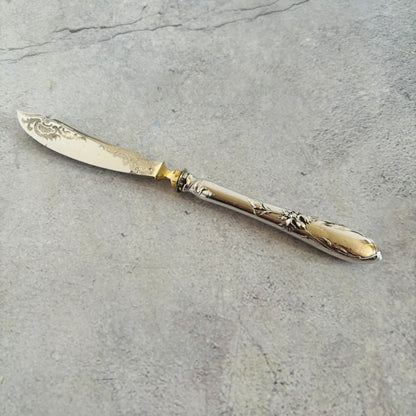 French Antique Silver Butter Knife | Art Nouveau | The Urban Vintage Affair