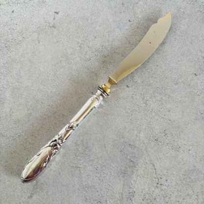 French Antique Silver Butter Knife | Art Nouveau | The Urban Vintage Affair