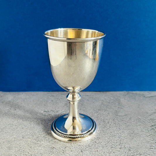 Hallmarked Vintage Silver Wine Goblet