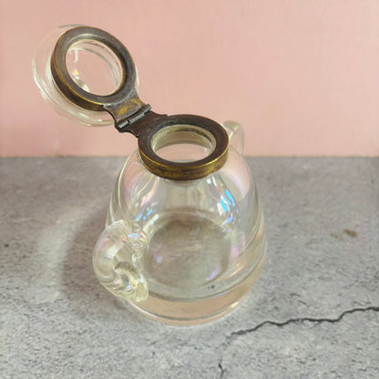 The Mixologist Liz - Antique Iridescent Glass Bubble Inkwell