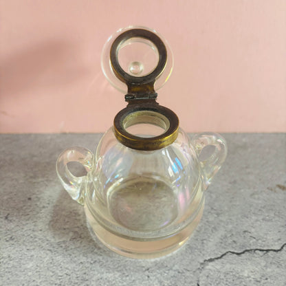 The Mixologist Liz - Antique Iridescent Glass Bubble Inkwell
