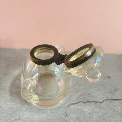 The Mixologist Liz - Antique Iridescent Glass Bubble Inkwell