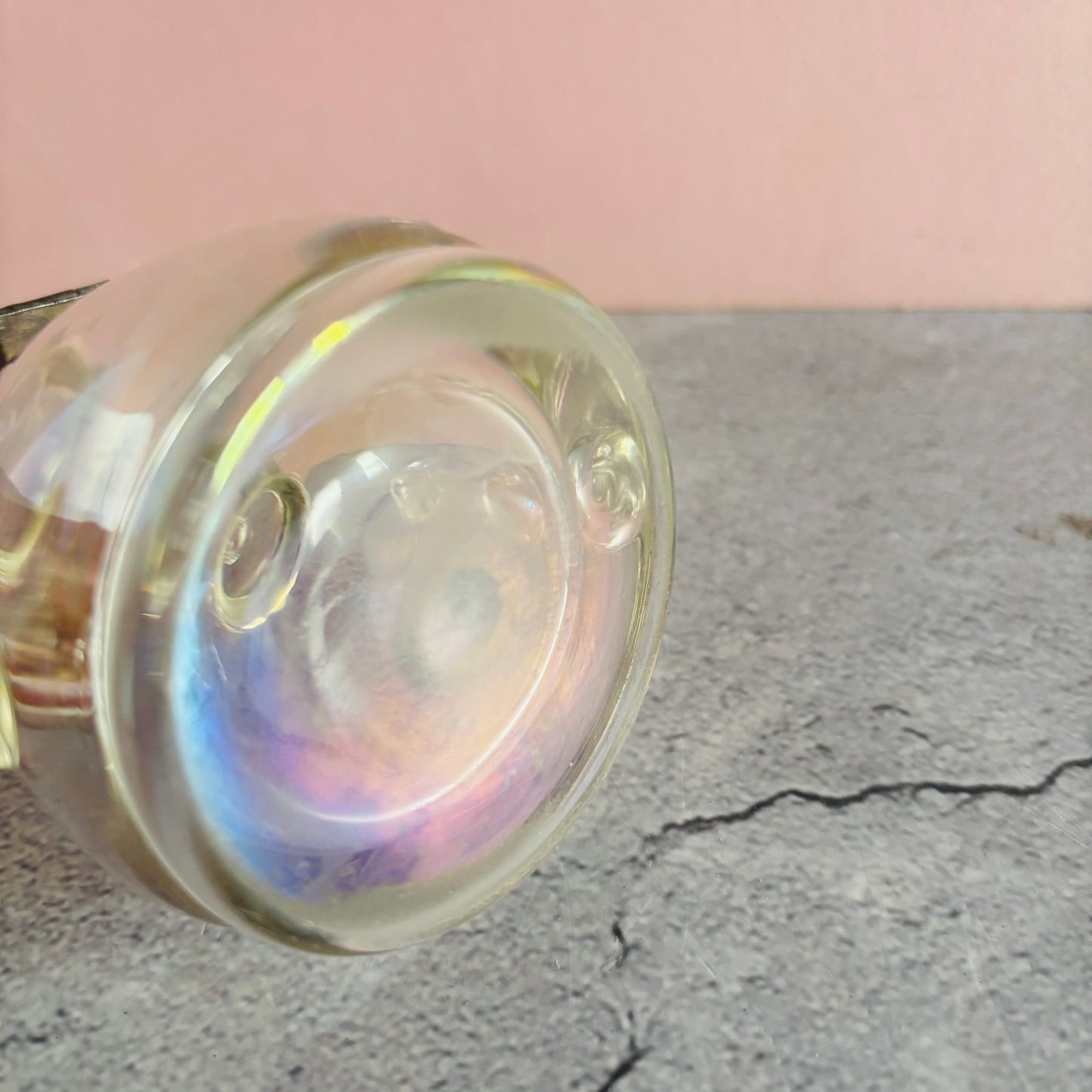 The Mixologist Liz - Antique Iridescent Glass Bubble Inkwell