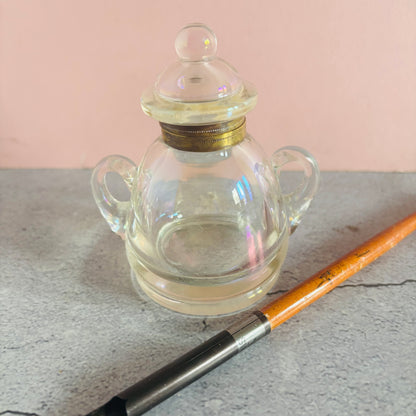 The Mixologist Liz - Antique Iridescent Glass Bubble Inkwell