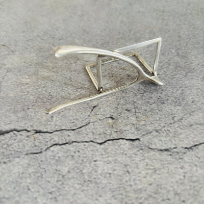 Antique Silver Menu Card Holder | Wishbone | Chester Hallmark