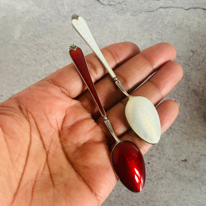 The Headhunter Martha - Sterling Silver Enamel Coffee Spoon