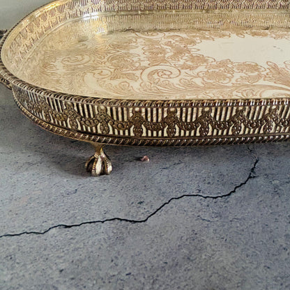 The Director Melanie- Vintage Silver Plate Tray