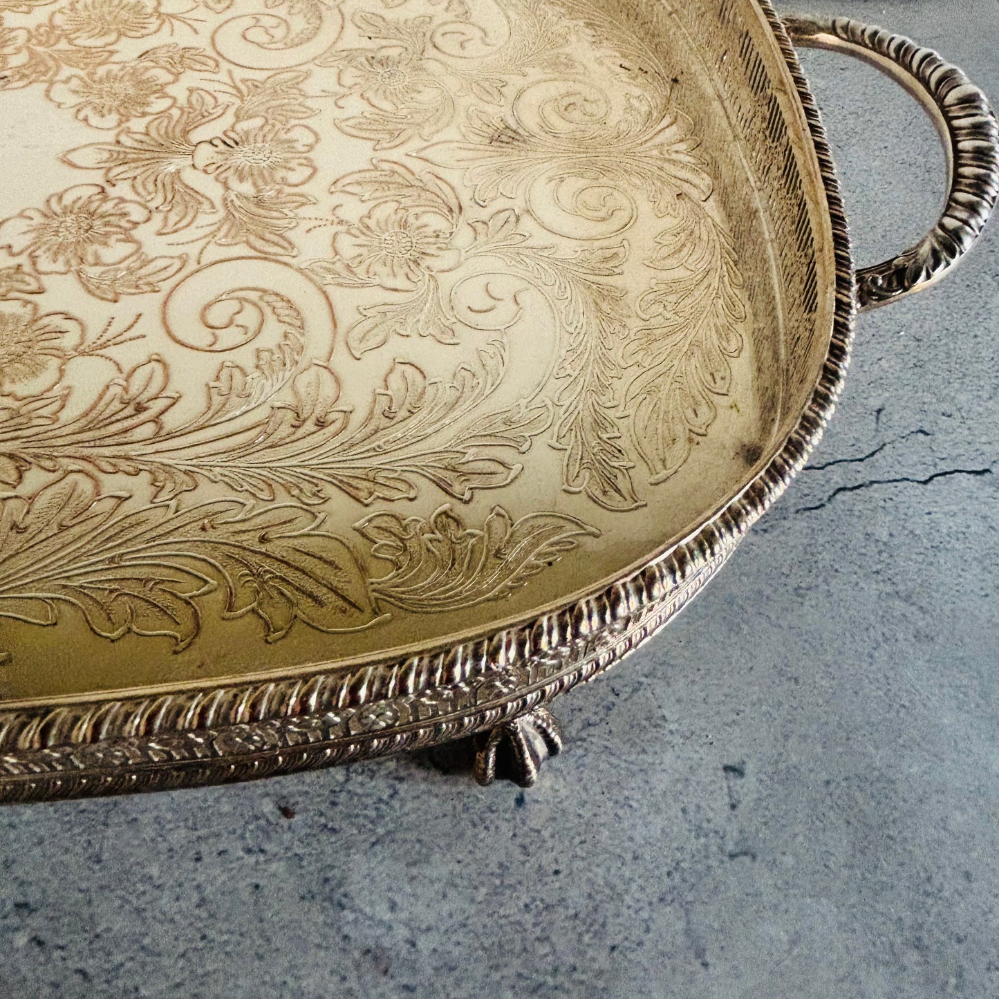 The Director Melanie- Vintage Silver Plate Tray